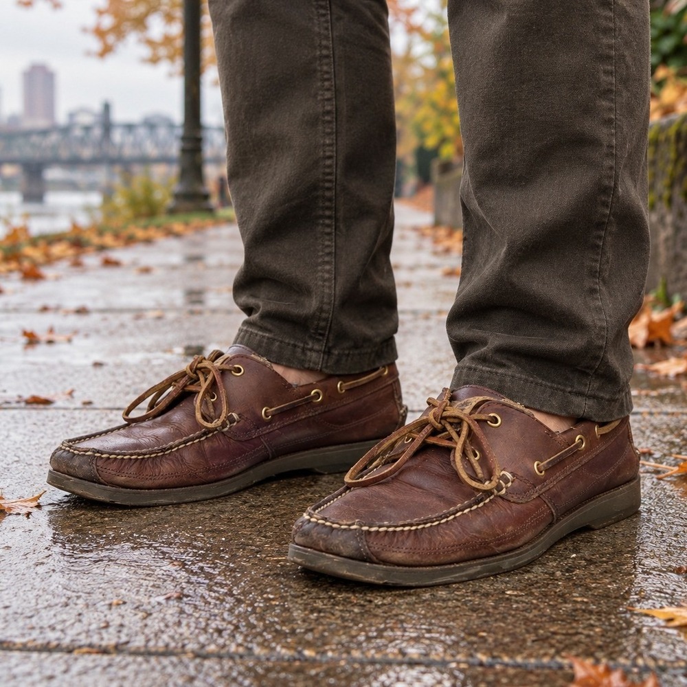 Timberland Earthkeepers Kiawah Bay 2 Eye Boat Shoes Brown Leather Men 10